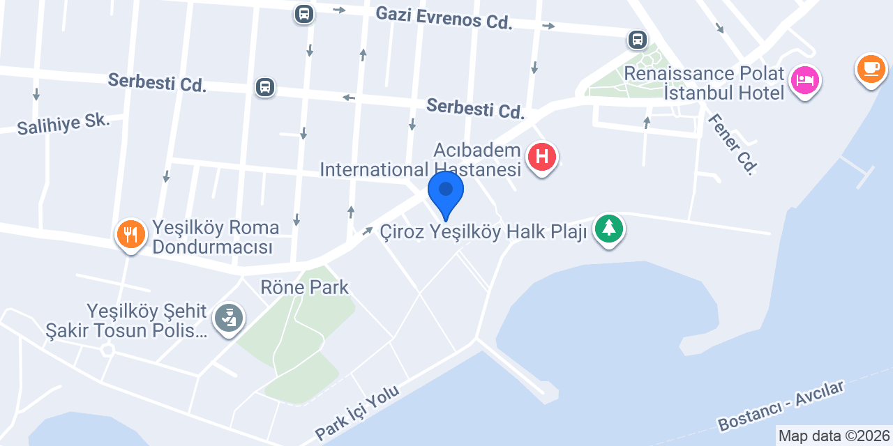 YEŞİLKÖY ASIR CAFE & RESTAURANT konumu