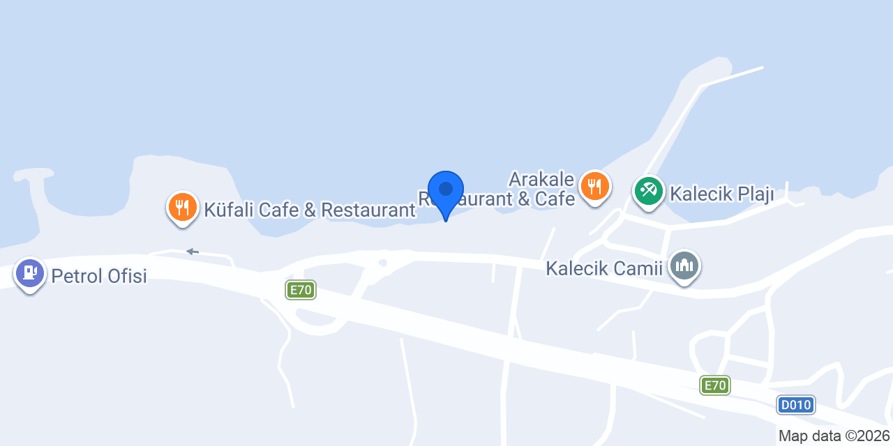 Günbatımı Kalecik Plajı konumu