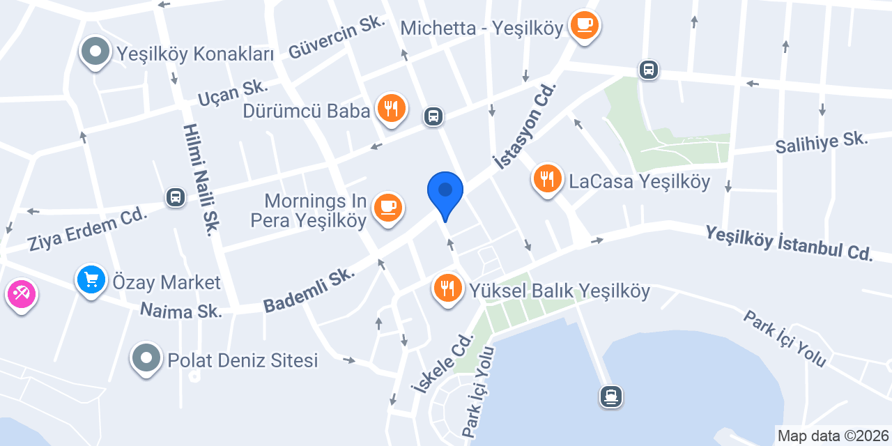 Öz Mevlana Yeşilköy konumu