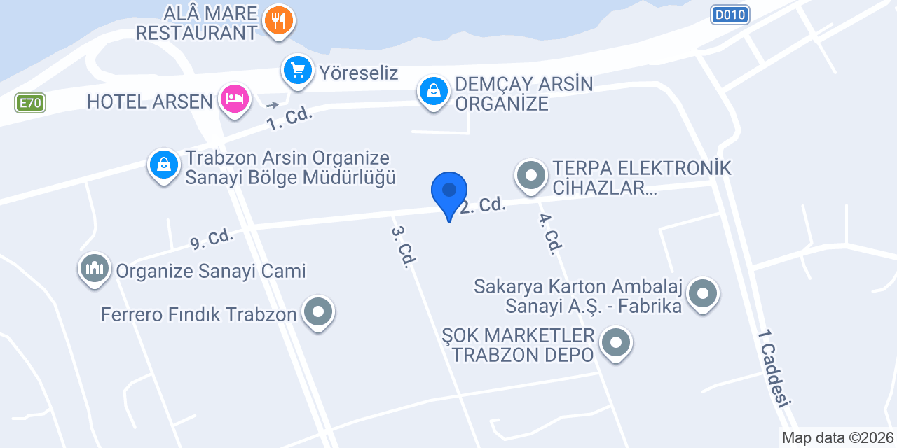 Cem Su Sayaçları konumu
