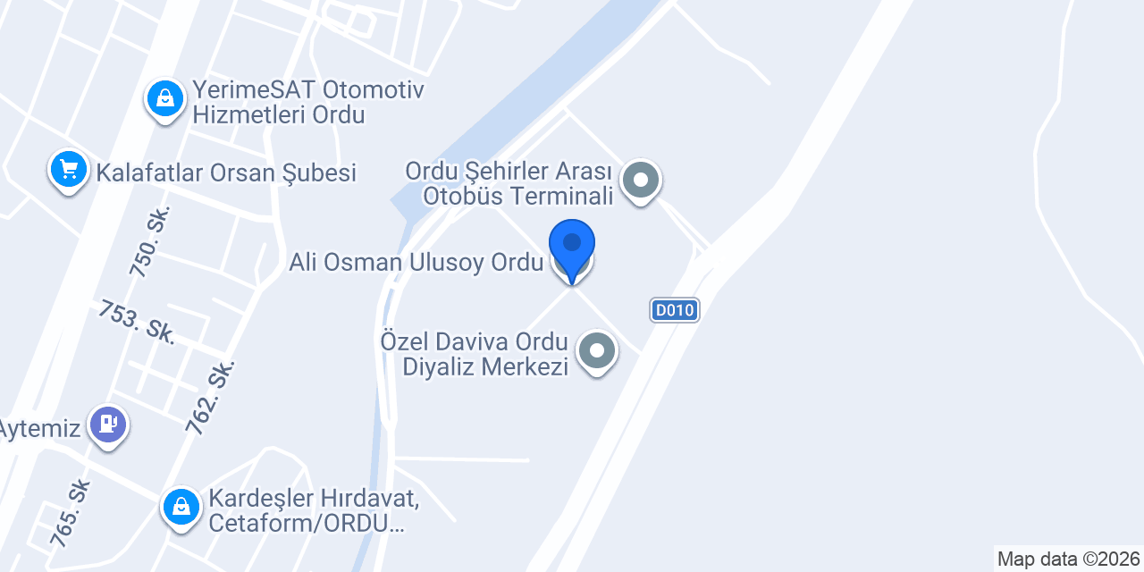 Ali Osman Ulusoy Ordu konumu