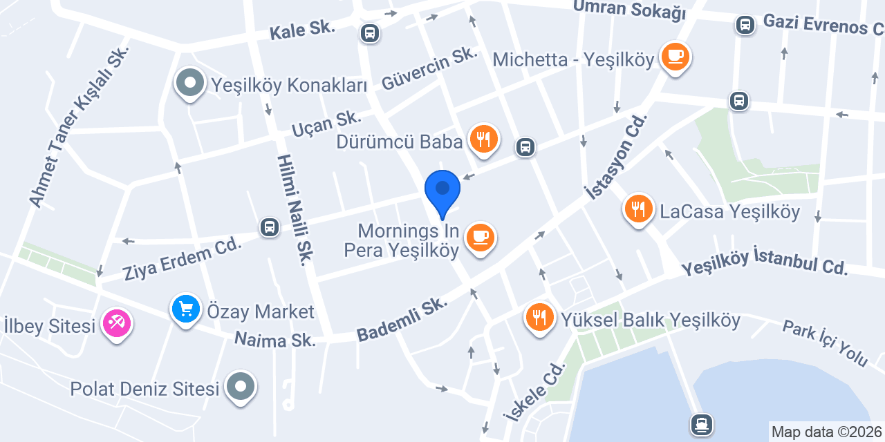 Yeşilköy Garaj konumu