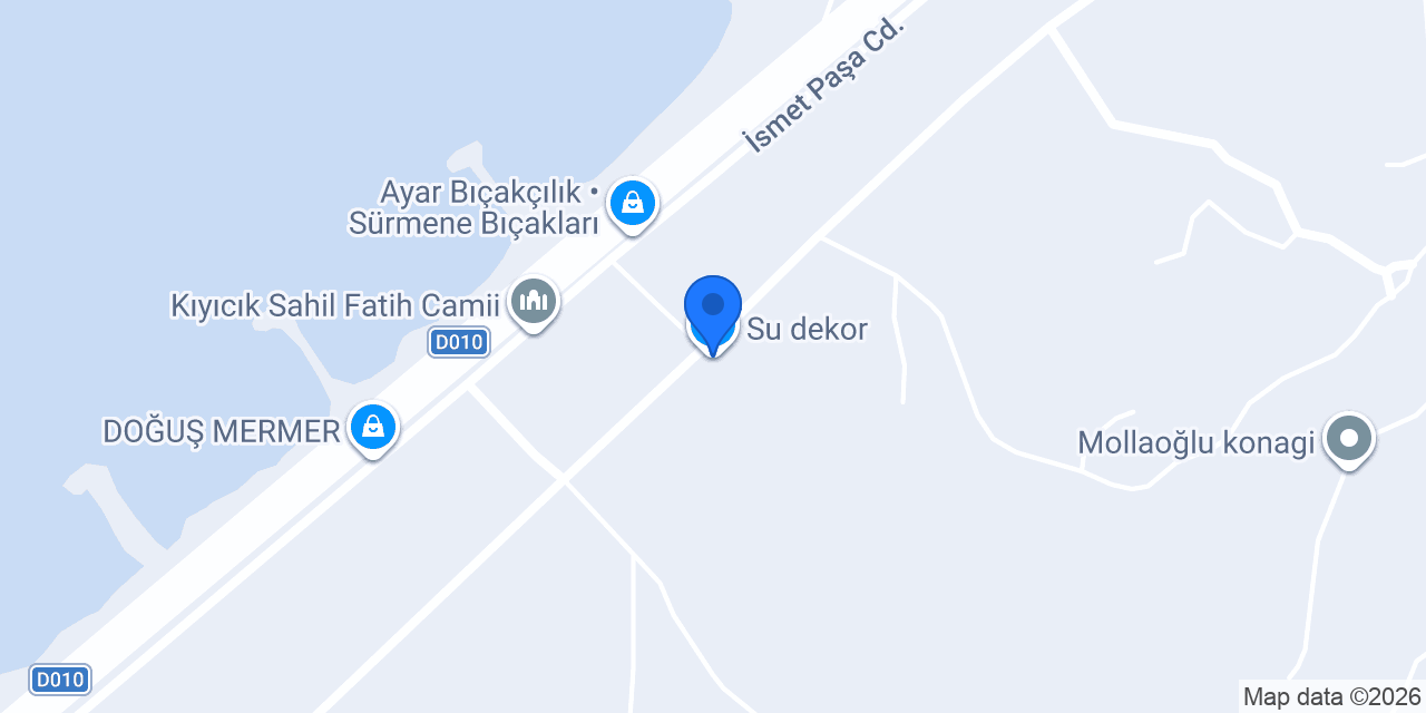 Su dekor konumu