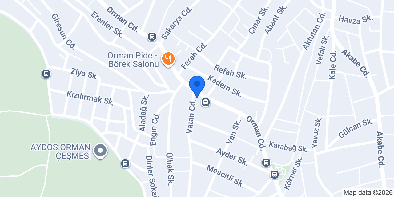 Altın Tepsi Pastanesi konumu