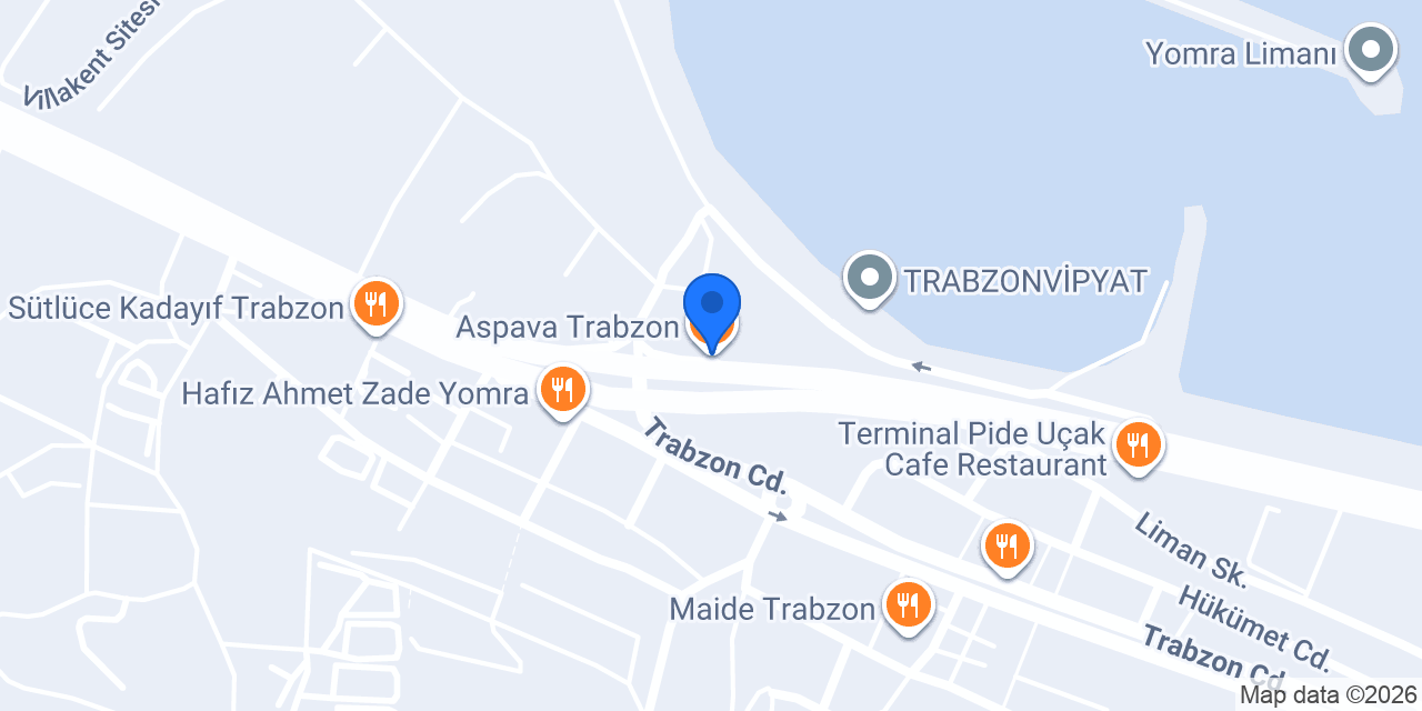 Aspava Trabzon konumu