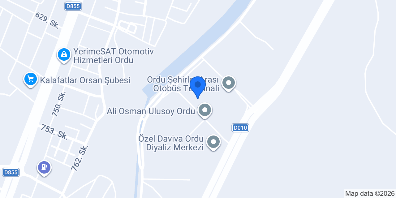 ORDU ÖZLER konumu