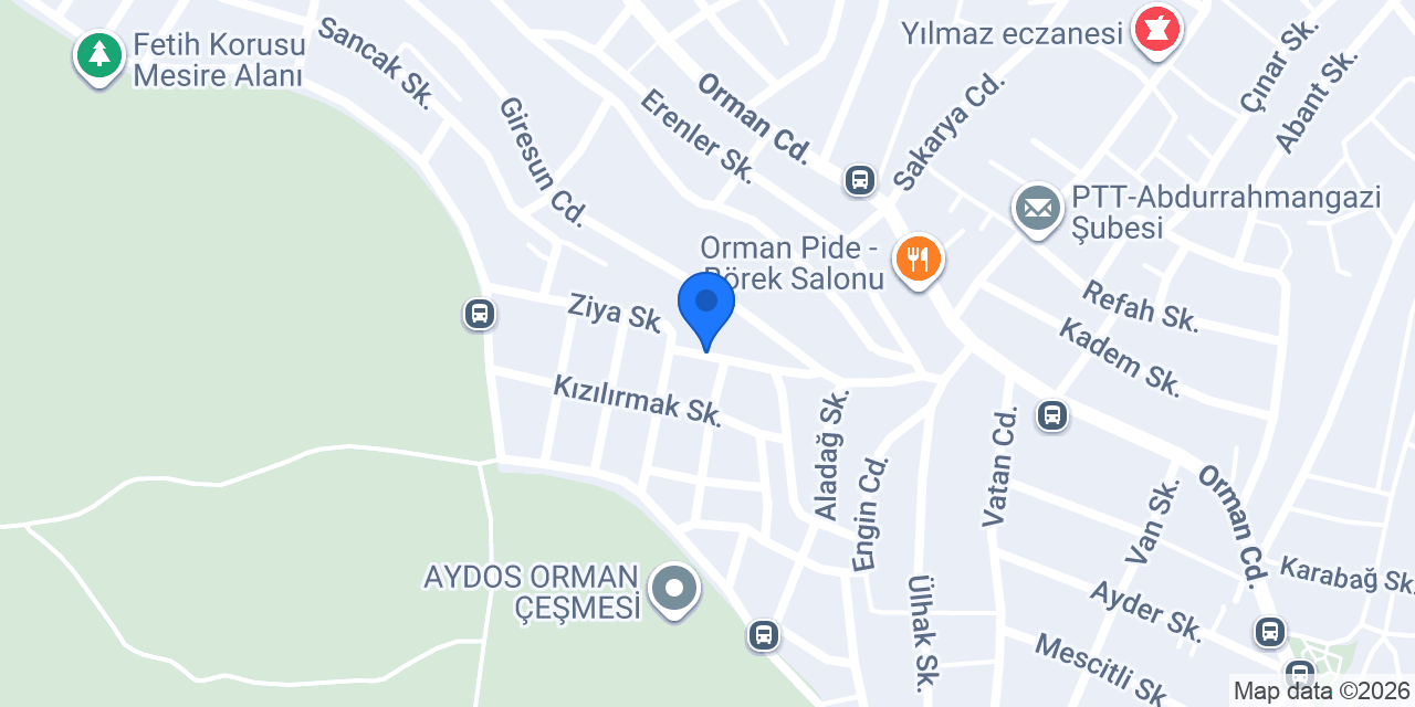 TETAŞ TESİSAT konumu