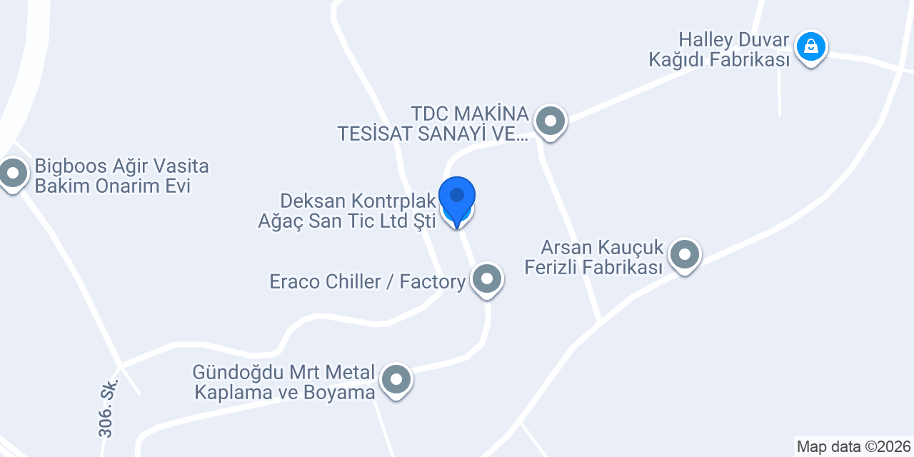 Deksan Kontrplak Ağaç San Tic Ltd Şti konumu