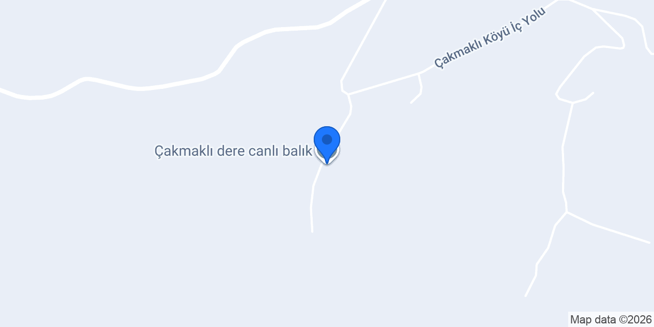 Çakmaklı dere canlı balık konumu