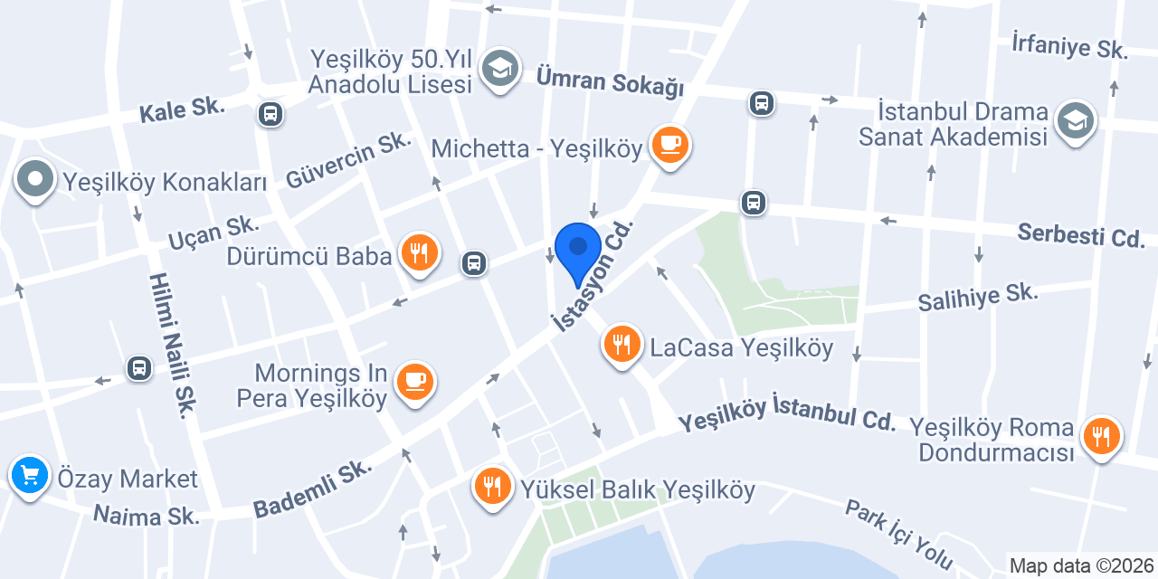 Küba Cafe Yeşilköy konumu