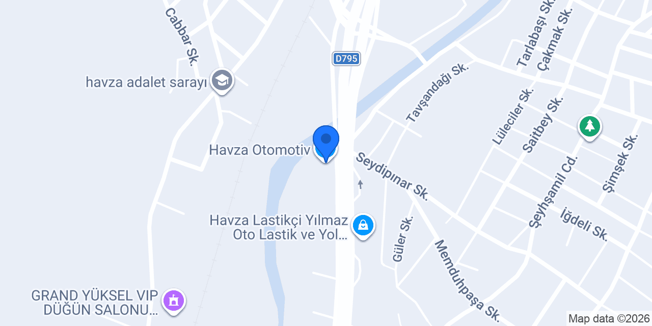 Havza Otomotiv konumu