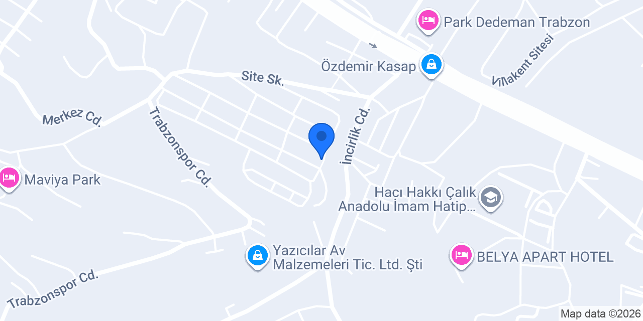 Trabzon Mobilya Boya Özkan Atölyesi konumu