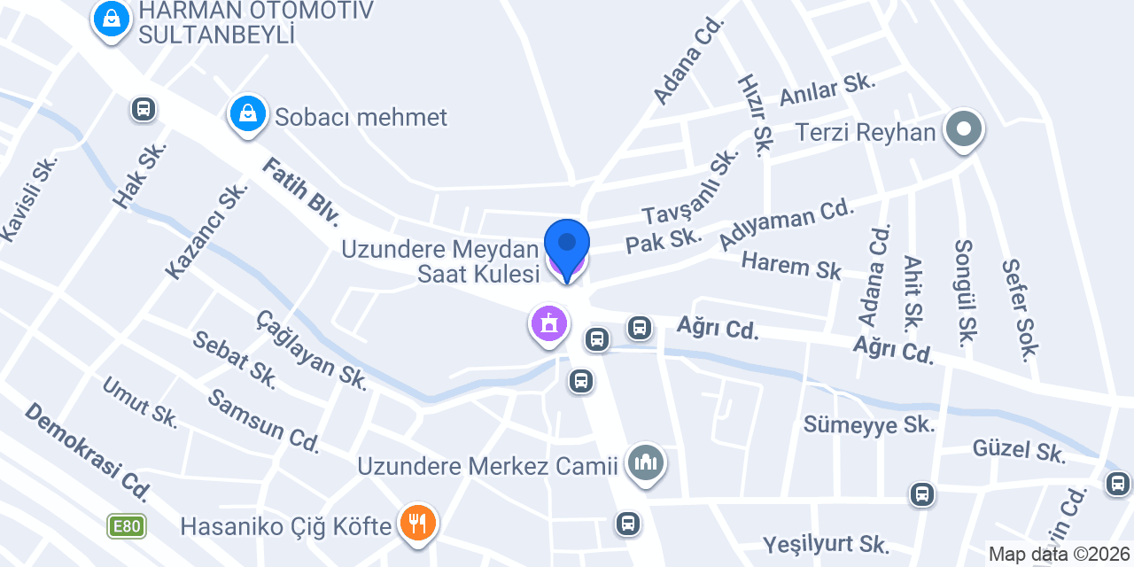 Dervişoğlu pide ve börek salonu konumu