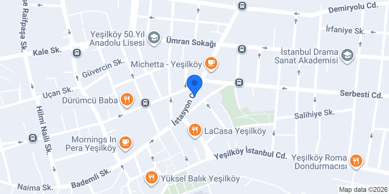Moc Yeşilköy konumu