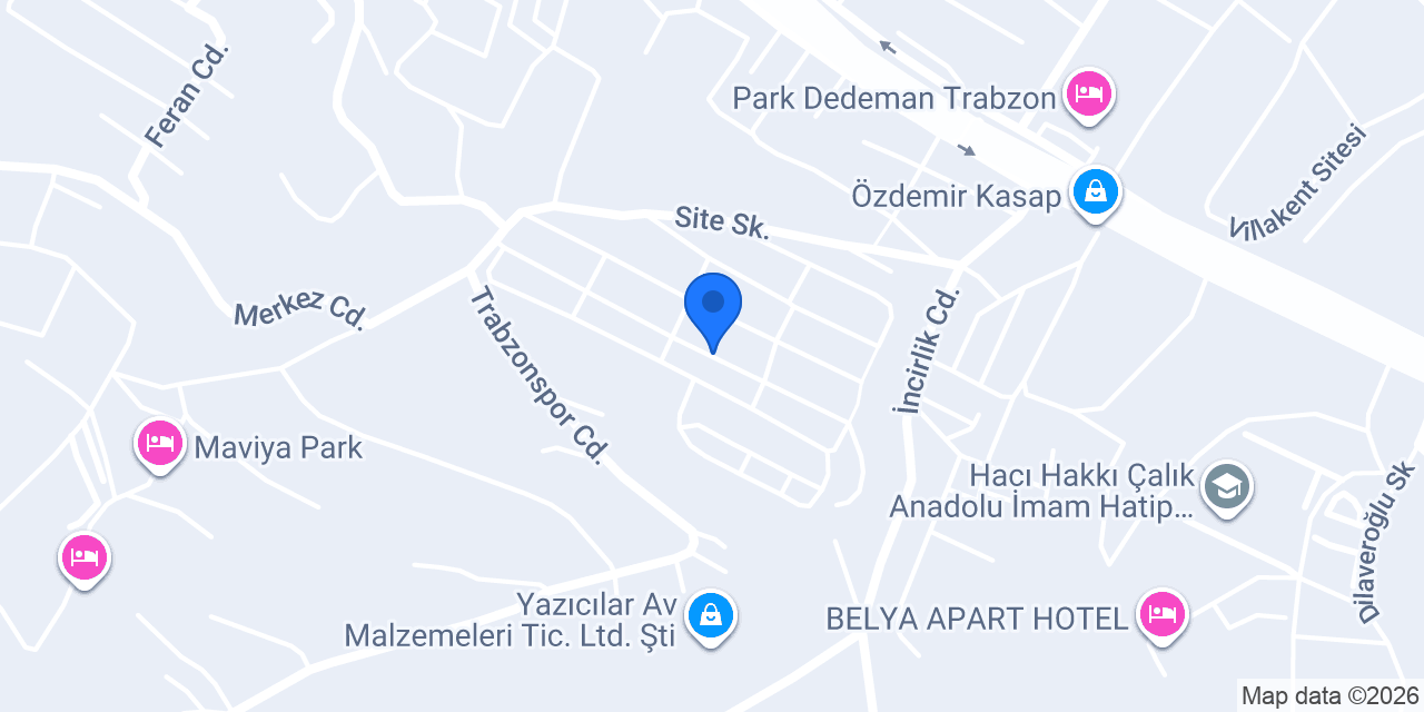 SENA MOBİLYA TRABZON konumu