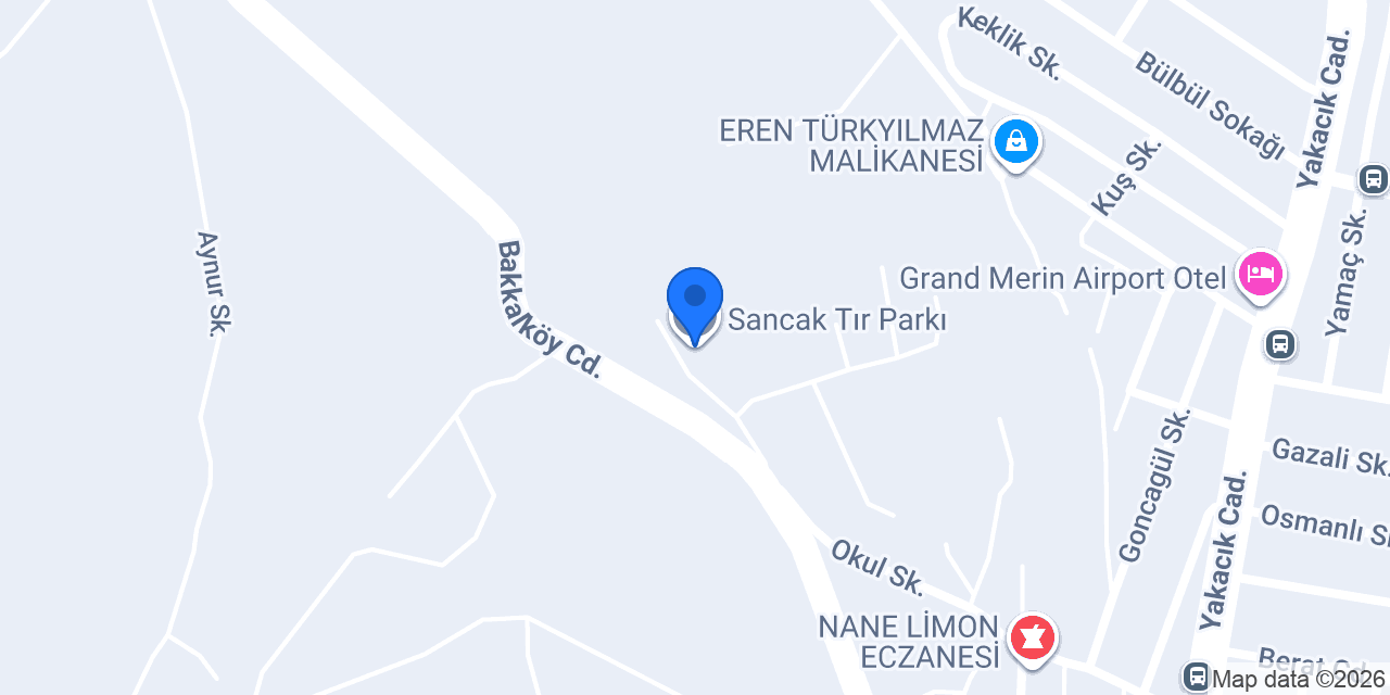 Sancak Tır Parkı konumu