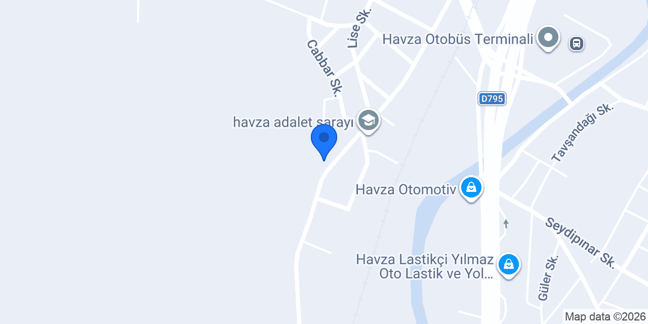 Havza Kaymakamlığı konumu