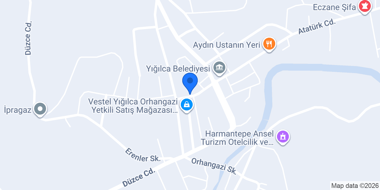 YIĞILCA VETERİNER KLİNİĞİ konumu