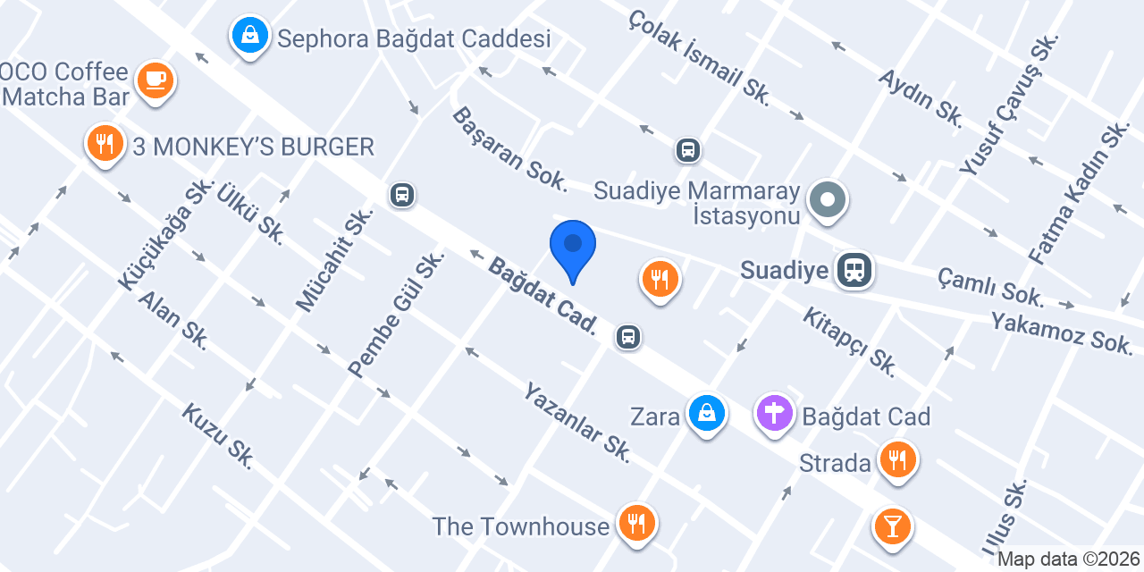 Kirpi Cafe Suadiye konumu