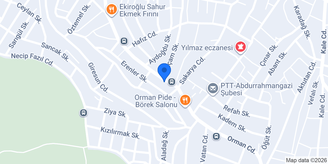 Yücel mini market konumu