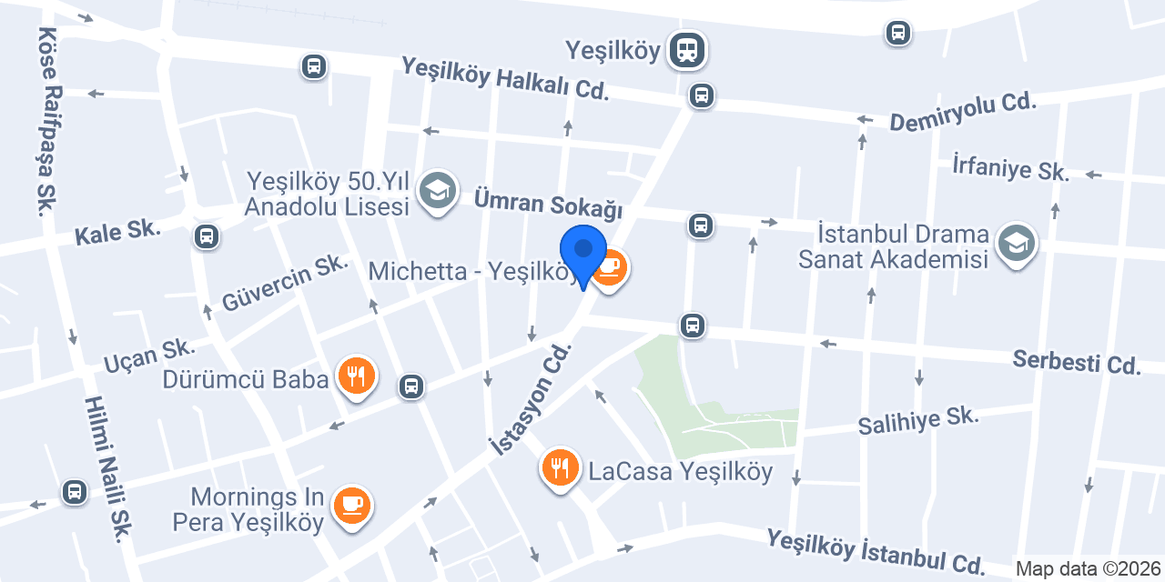 TEB Yeşilköy Şubesi konumu