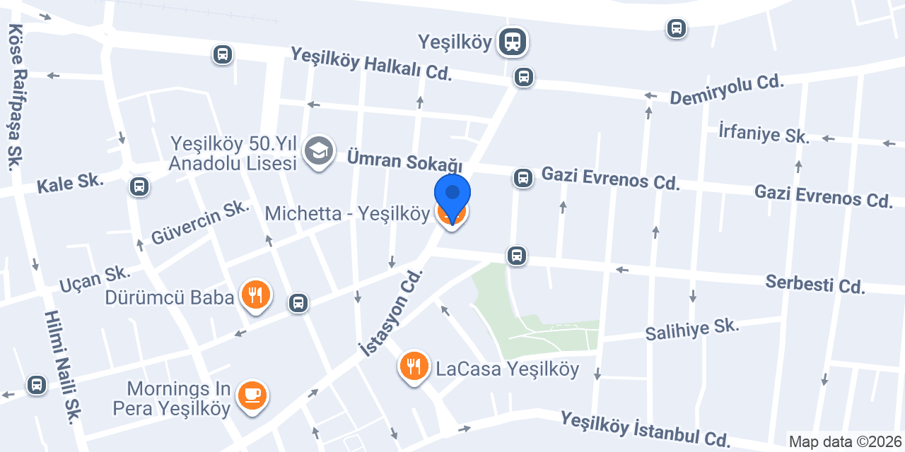 Anadolubank Yeşilköy Şubesi konumu