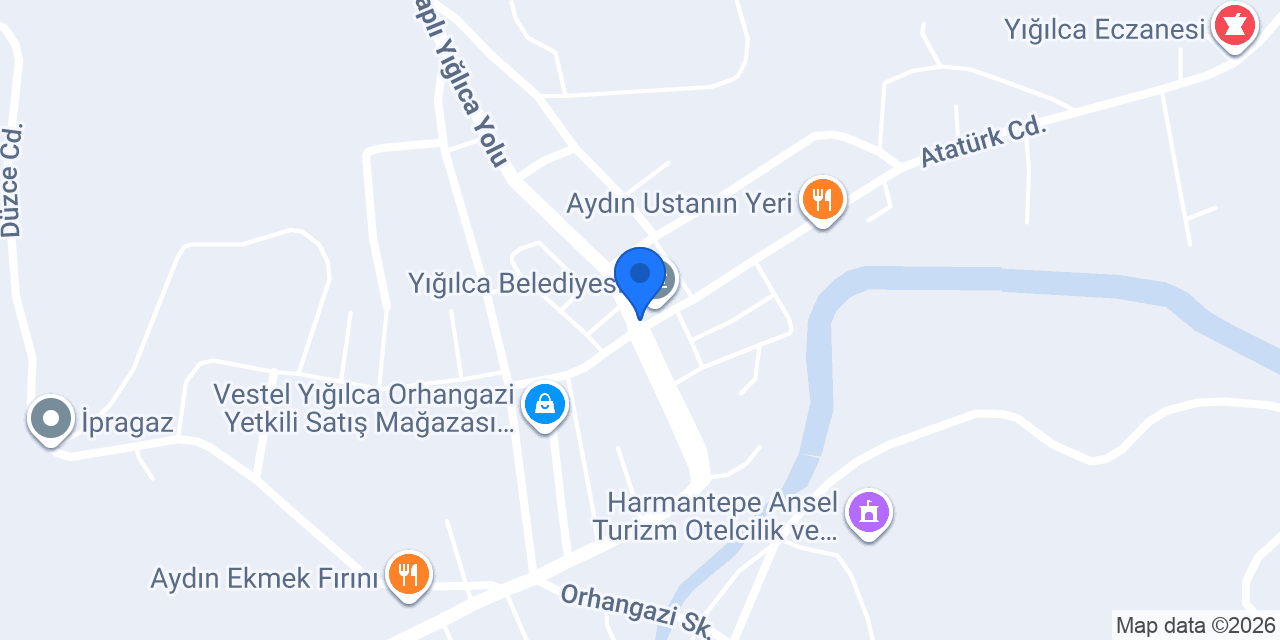 Yığılca Taksi konumu