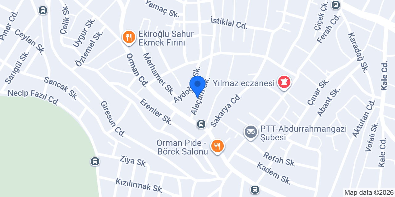 Akyüz Mobilya konumu