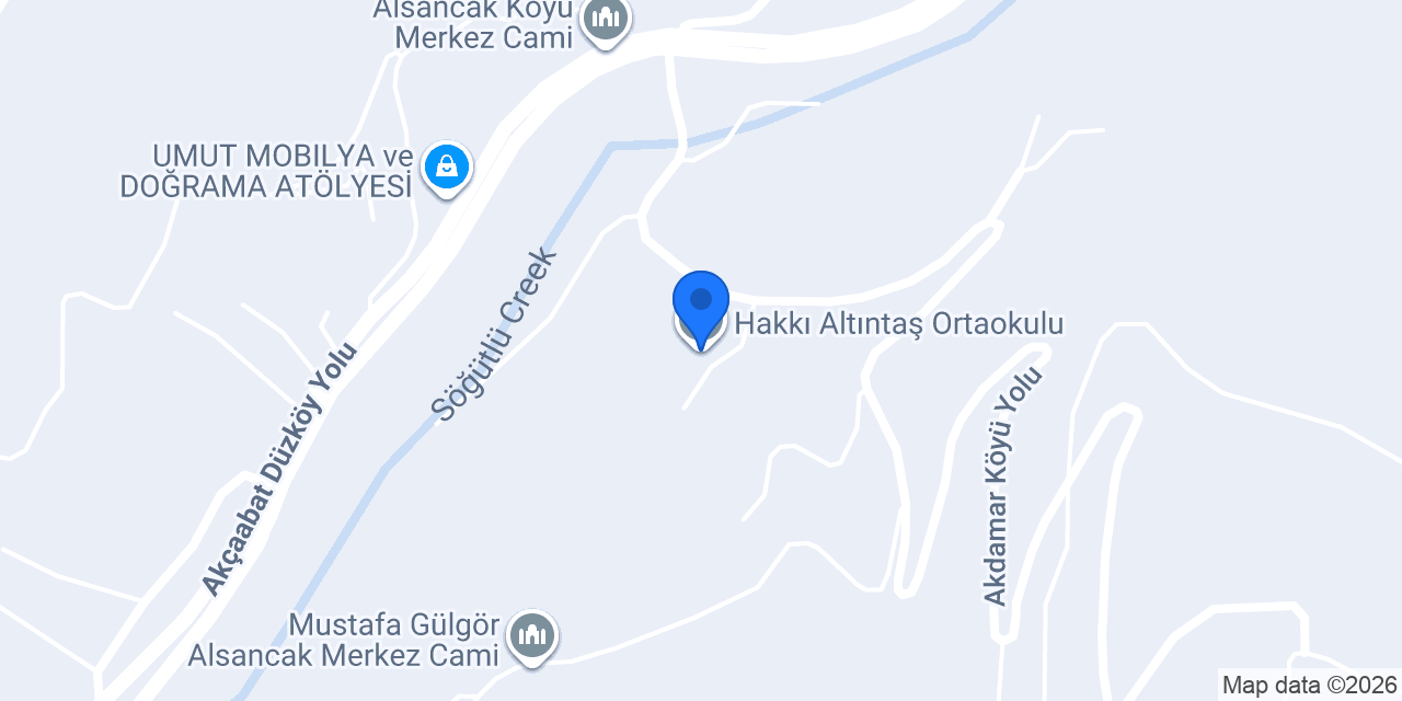 Hakkı Altıntaş Ortaokulu konumu