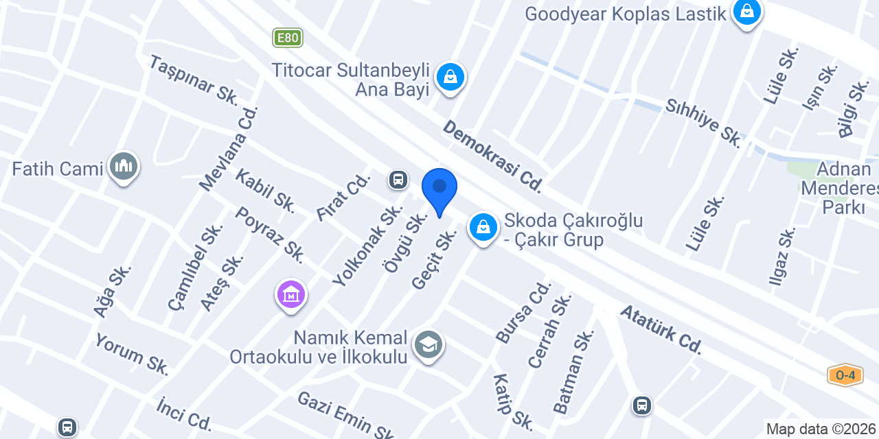Erkan Otomotiv konumu