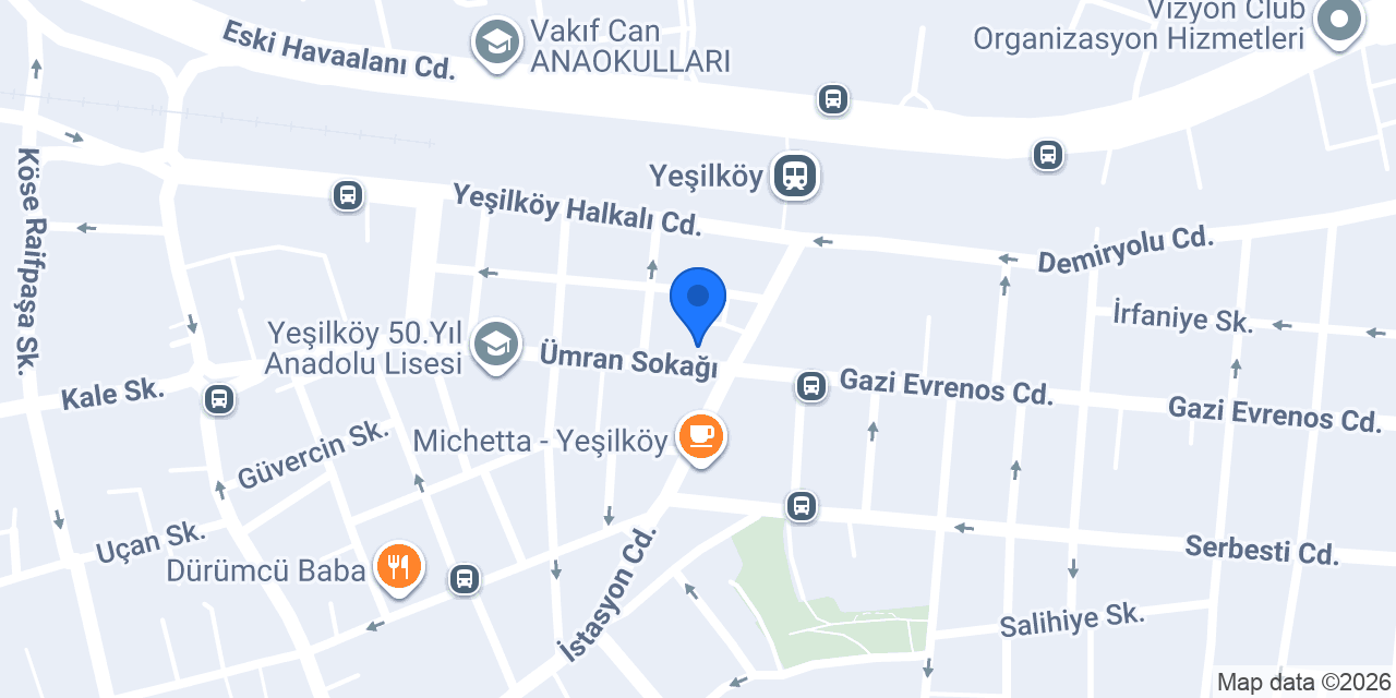 Black White Coffee Yeşilköy konumu