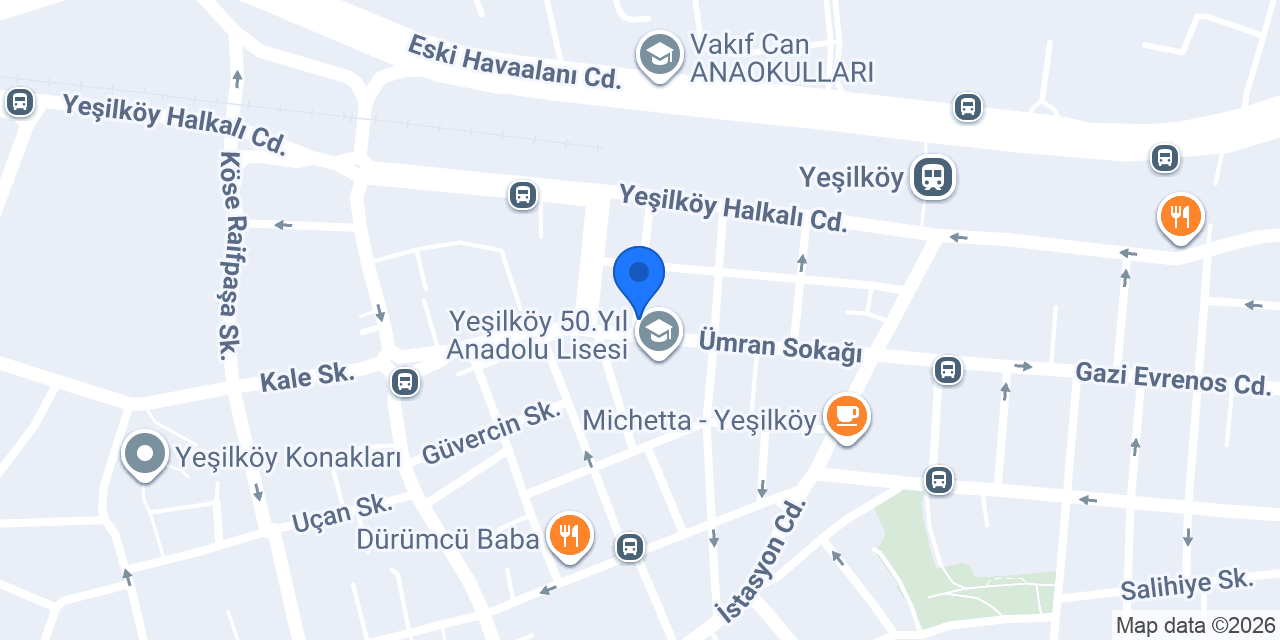 ART KUAFÖR ( YEŞİLKÖY ) konumu