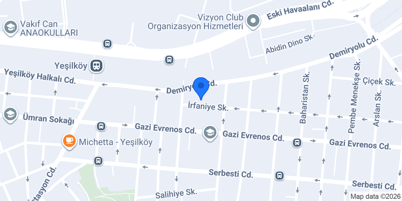 Studio Pilates Yeşilköy konumu
