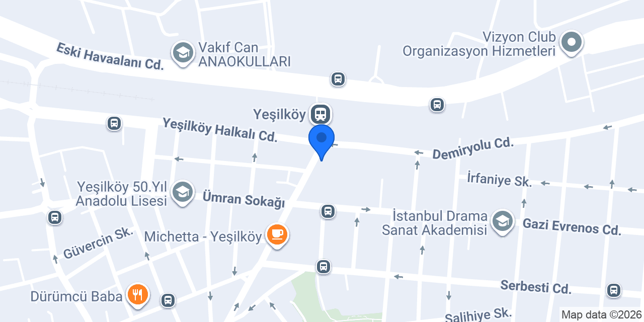 Terzi Hüseyin Dior - Yeşilköy konumu