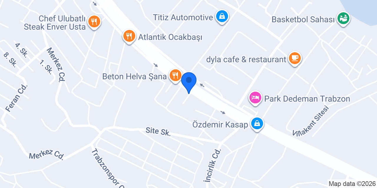 Ayvaz Yapı - Jotun Yomra Satış Noktası konumu