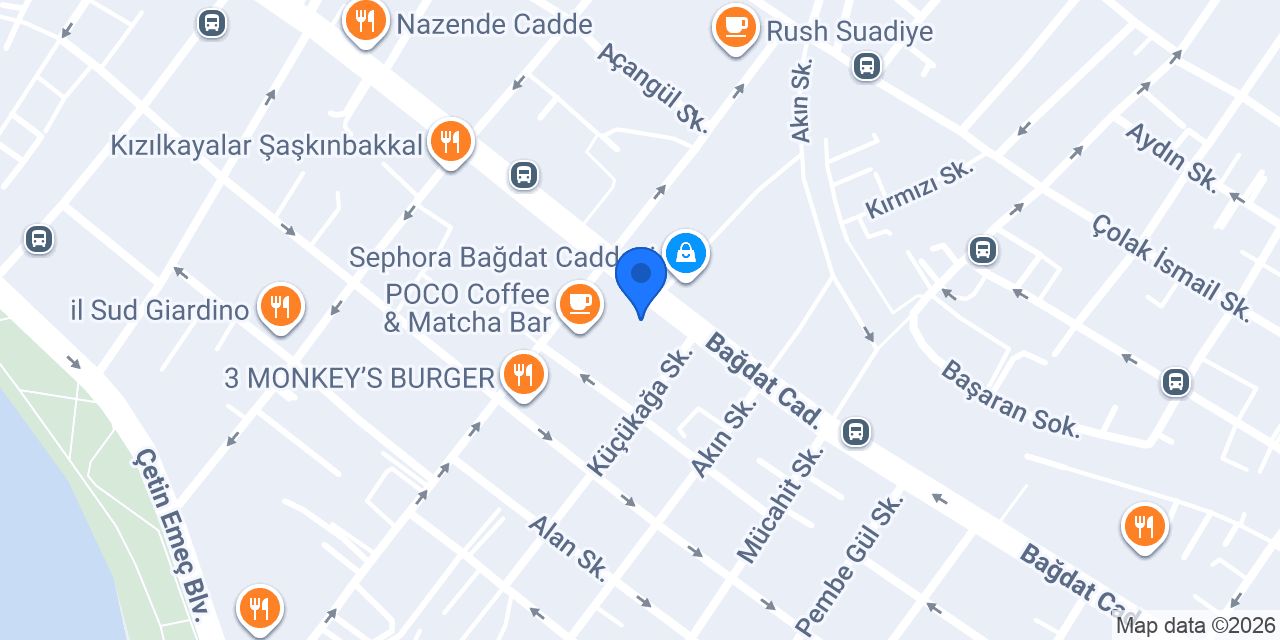 Dünya Dilleri Merkezi Bağdat Caddesi konumu