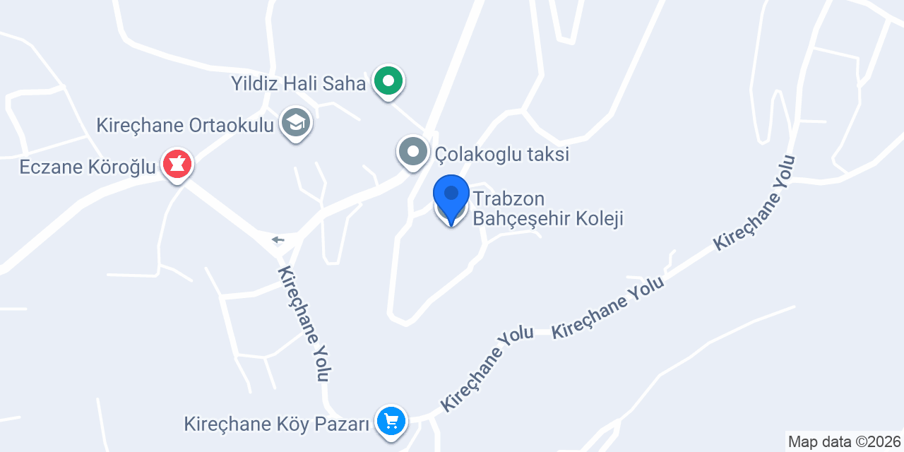 Trabzon Bahçeşehir Koleji konumu