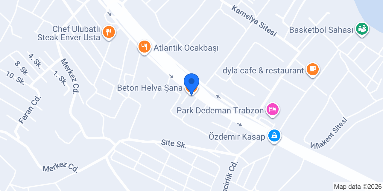 Beton Helva Şana konumu