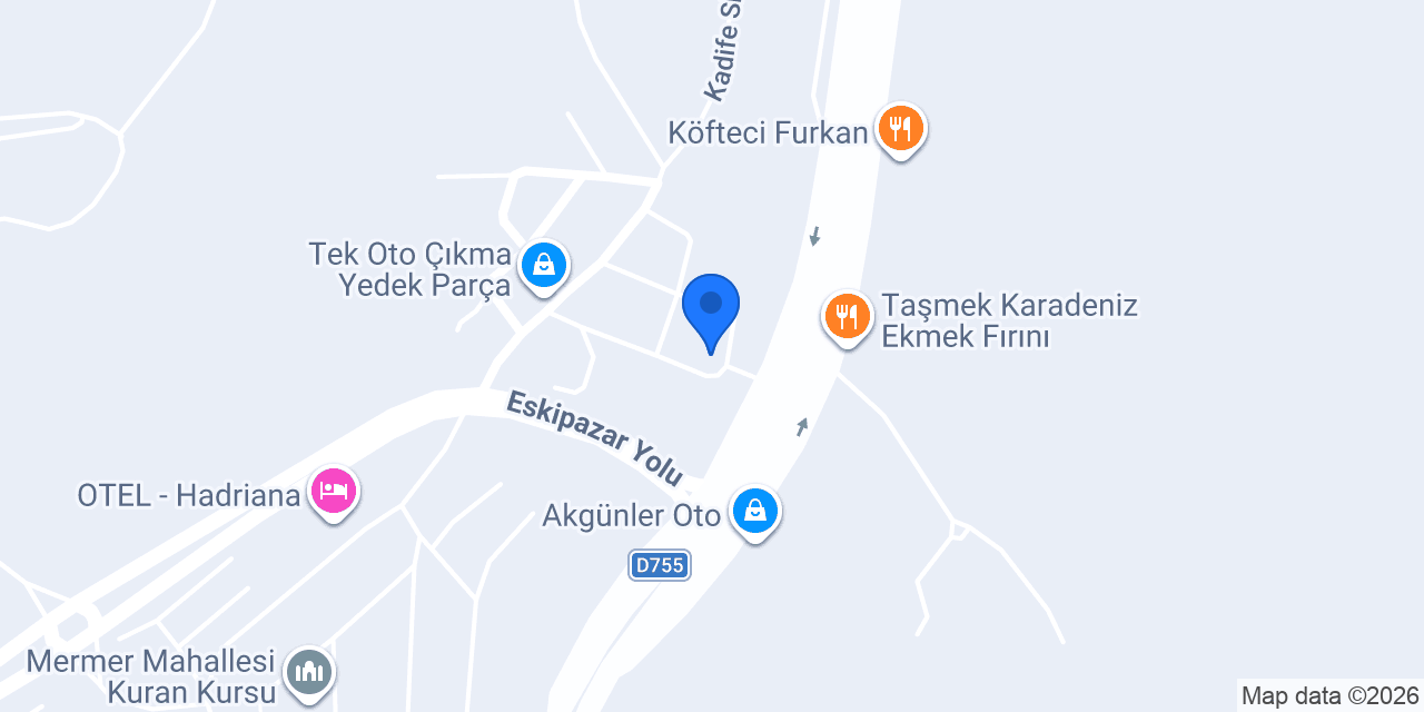 DEMİR KAROSER konumu