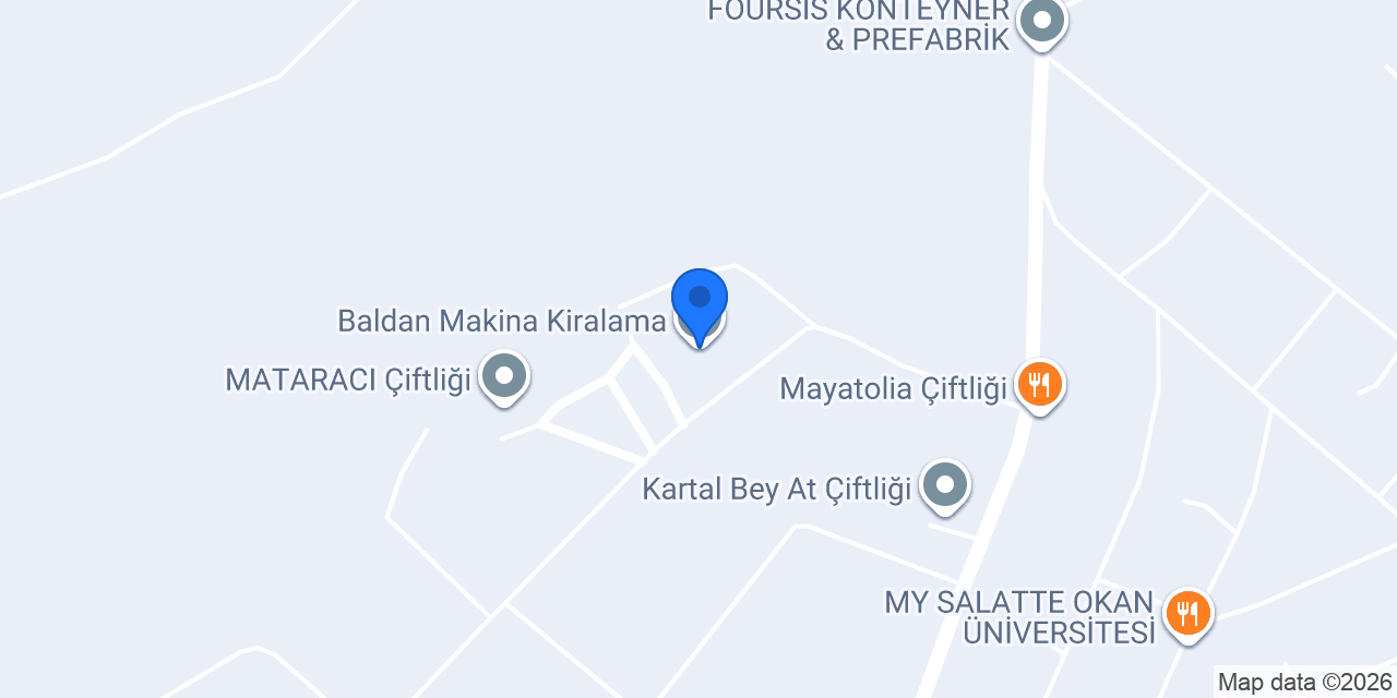 Baldan Makina Kiralama konumu