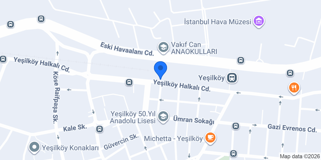 Aras Kargo Yeşilköy Şubesi konumu