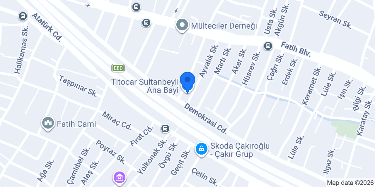 Titocar Sultanbeyli Ana Bayi konumu