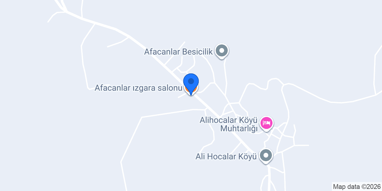 Afacanlar ızgara salonu konumu