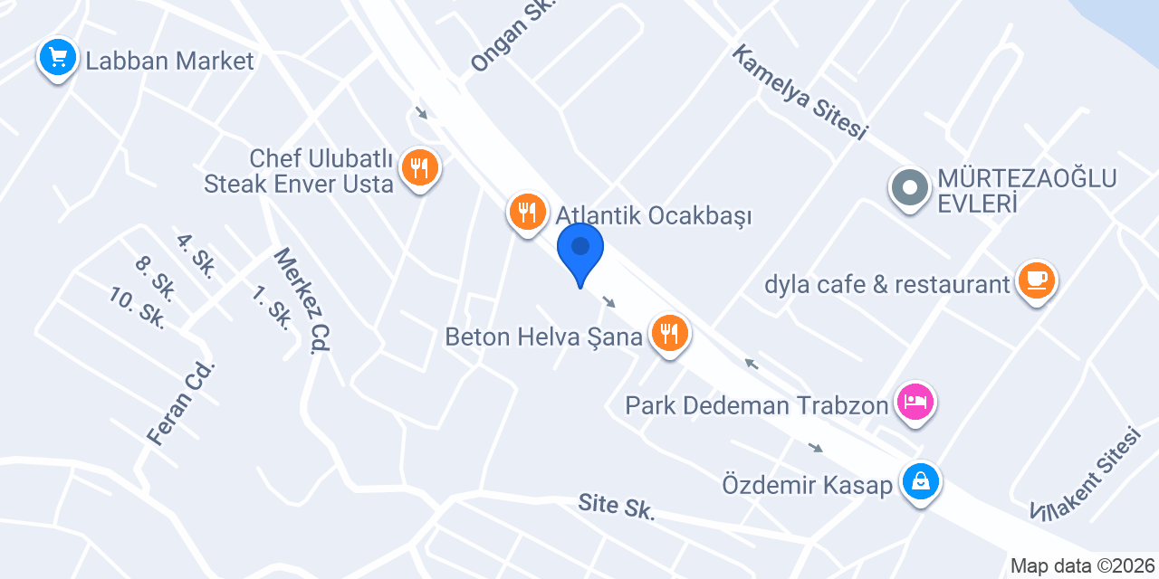 Bensimo Trabzon konumu