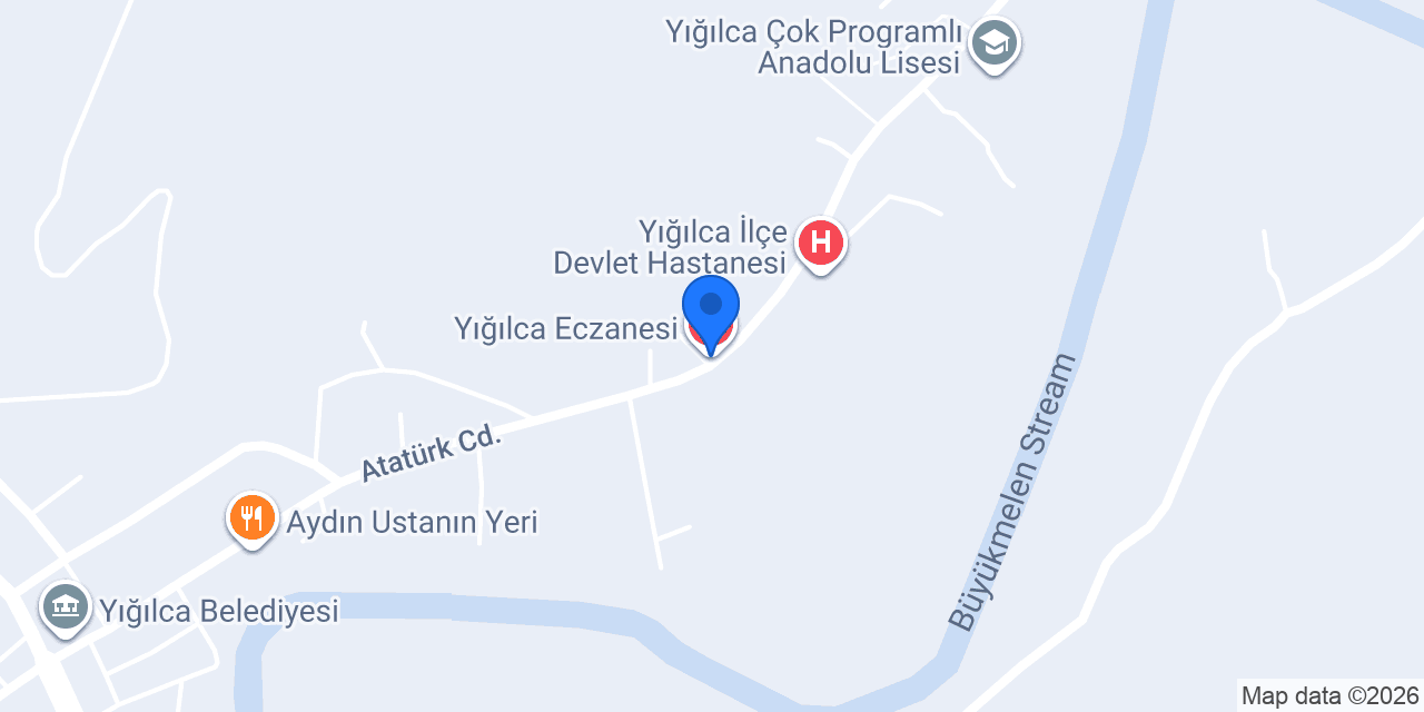 Yığılca Eczanesi konumu