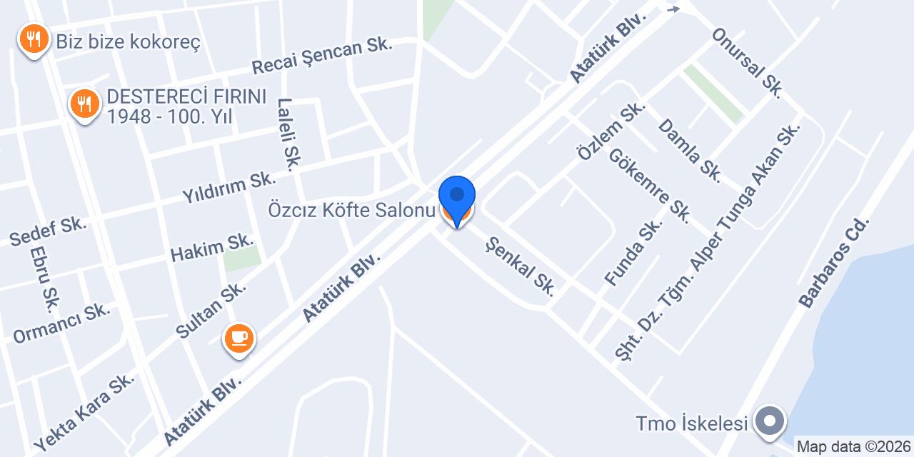 Özcız Köfte Salonu konumu