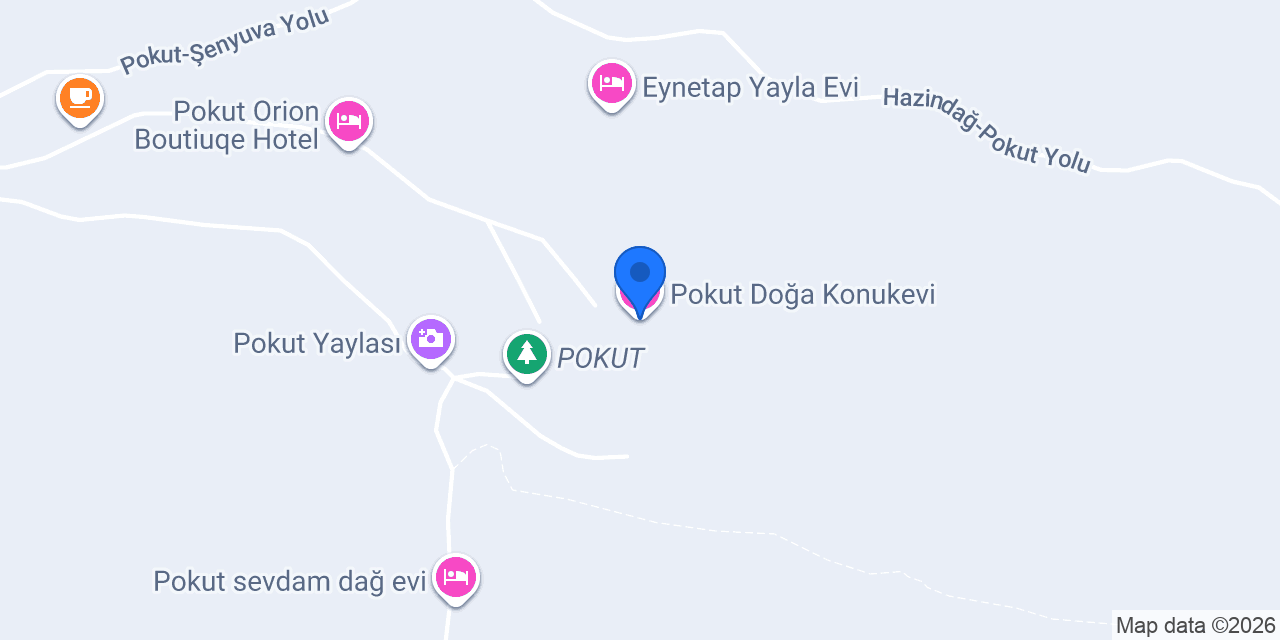 Pokut Doğa Konukevi konumu