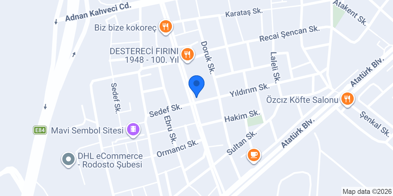 Domino's Pizza Tekirdağ 100.Yıl konumu