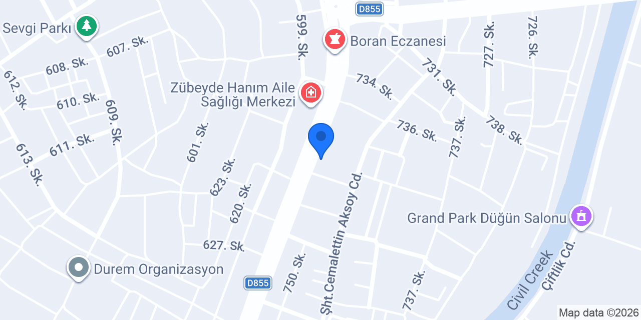 Karalar Sıhhi Tesisat konumu