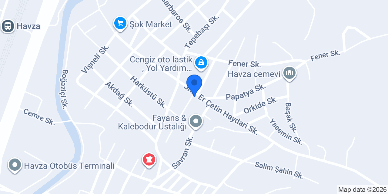 Havza YÖRÜKOĞLU BAYİ konumu